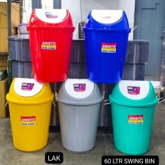 60 LTR ROUND SWING DUST BIN